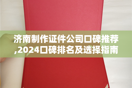 济南制作证件公司口碑推荐,2024口碑排名及选择指南-解决方案解析
