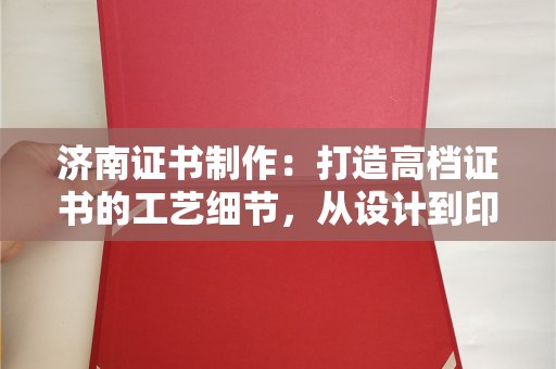 济南证书制作：打造高档证书的工艺细节，从设计到印刷全解析