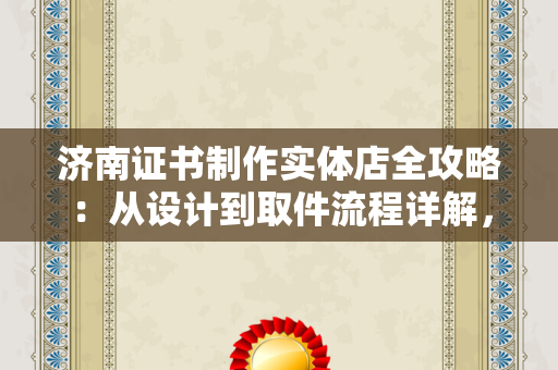 济南证书制作实体店全攻略：从设计到取件流程详解，欢迎莅临